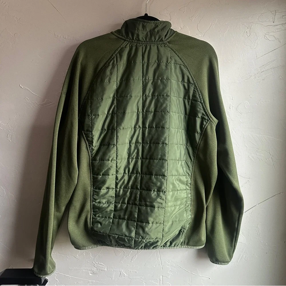 Orvis Green Quilted Jacket Fleece Hybrid Outdoor Gorpcore‎ Utility Zip Up Hiking